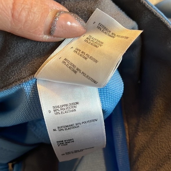 The north face blue 1/3 zip up pull over jacket size small - Picture 8 of 8